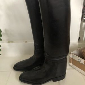 Men’s Cavallo Black Riding Boots Sz 9.5 38cm calf
